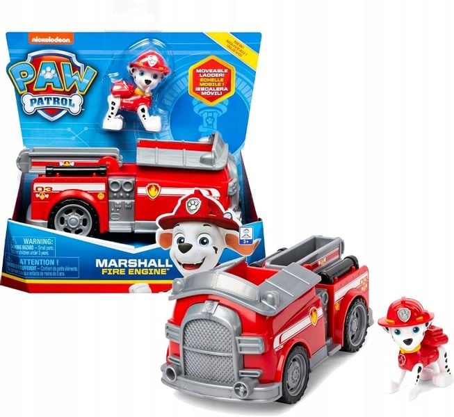 PSI PATROL FIGURKA MARSHALL POJAZD WÓZ STRAŻACKI DLA DZIECKA ZESTAW PREZENT zdjęcie 7