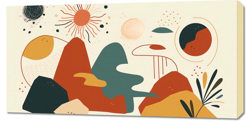 Obraz 100x50cm Kosmos Barw zdjęcie 1