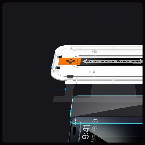 2x Szkło Hartowane SPIGEN GLAS.tR EZ FIT + Aplikator do iPhone 15 Pro Max na Arena.pl
