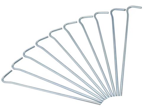 SZPILKI DO NAMIOTU MOCUJĄCE ŚLEDZIE KOTWY STAL 31CM 10SZT HAK HACZYK KOŁKI na Arena.pl