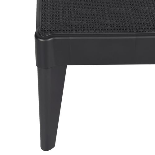 Leżak, antracytowy, 186x60x29 cm, PP na Arena.pl