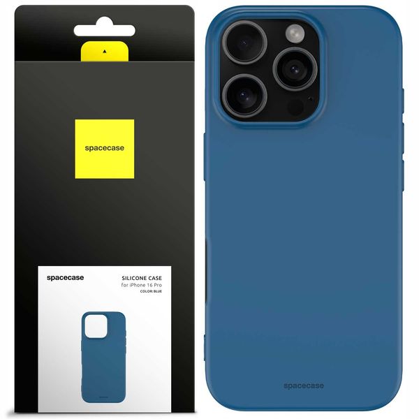 Spacecase Silicone Case Iphone 16 Pro Blue zdjęcie 1