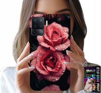 ETUI DO OPPO F19 PRO - PIĘKNE RÓŻOWE RÓŻE, KWIECISTE WZORY, CASE