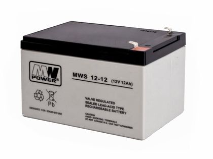 Akumulator żelowy AGM MW Power - MWS VRLA 12V12Ah