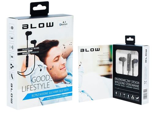 BLOW Słuchawki Bluetooth 4.1 BLACK na Arena.pl