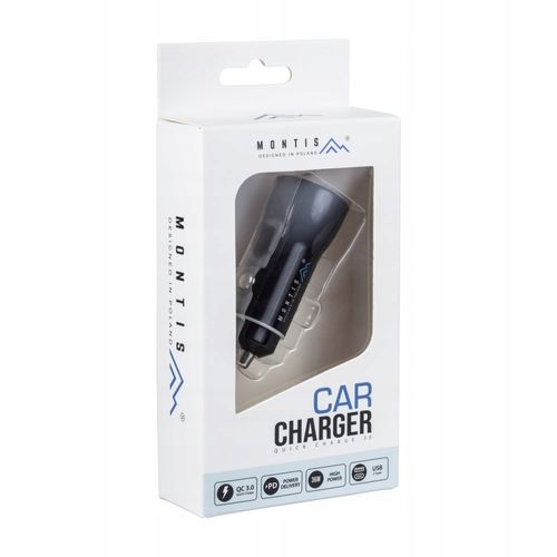 Szybka Ładowarka samochodowa USB 3.0 QC + USB-C PD na Arena.pl