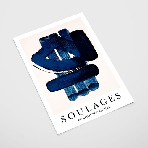 Plakat abstrakcja soulages 30x40 cm na Arena.pl