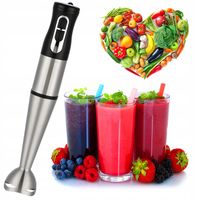 BLENDER RĘCZNY KUCHENNY WIELOFUNKCYJNY MOCNY ROBOT DO KOKTAJLI TURBO 1200W