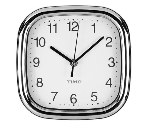 ZEGAR ŚCIENNY 20 cm (T41)  - srebrny na Arena.pl
