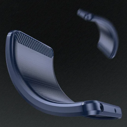 etui silikonowe carbon case do iphone 16 - niebieskie na Arena.pl