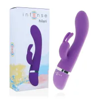 intense hilari luxe - silikonowy model intymny, 30 trybow, lilak