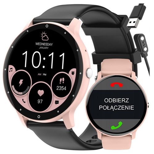 SMARTWATCH DAMSKI ZEGAREK GRAVITY ROZMOWY POLSKIE MENU +PASEK GRATIS GRAWER na Arena.pl