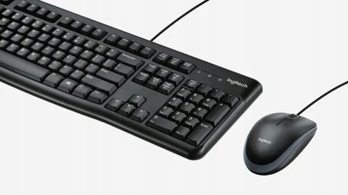 ZESTAW CICHA MEMBRANOWA KLAWIATURA I MYSZ PRZEWODOWA LOGITECH MK120 na Arena.pl