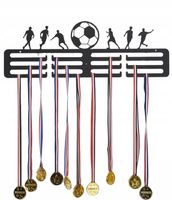 WIESZAK NA MEDALE ŚCIENNY METALOWY PREZENT DLA PIŁKARZA PIŁKA NOŻNA