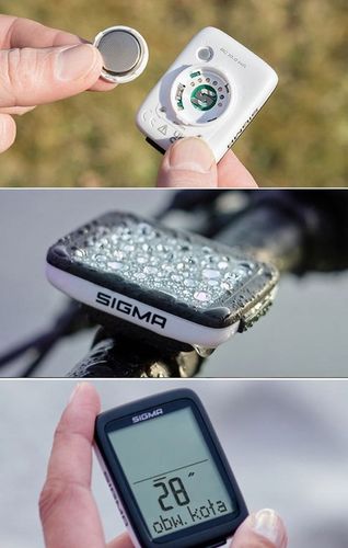 MARKOWY LICZNIK ROWEROWY SIGMA 10.0 IPX8 POLSKIE MENU TERMOMETR START/STOP na Arena.pl