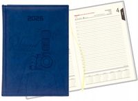 GRAWEROWANY KALENDARZ DZIENNY książkowy A5 2026 prezent dla fotografa