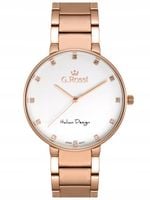 ZEGAREK G. ROSSI - 11155B2-3D3 (zg784e) r.gold + BOX +GRAWER