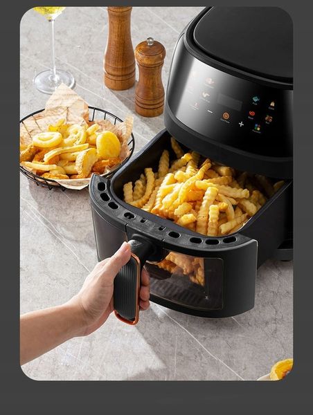 FRYTKOWNICA BEZTŁUSZCZOWA AIR FRYER LINBOX CZARNA zdjęcie 3