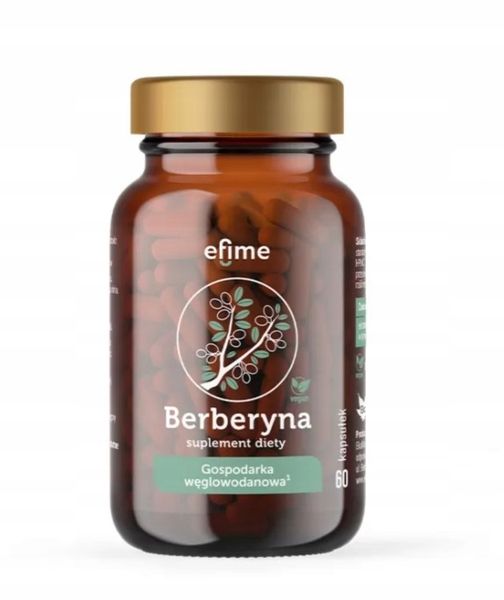 EFIME BERBERYNA 60 KAPSUŁEK GOSPODARKA WĘGLOWODANOWA zdjęcie 1