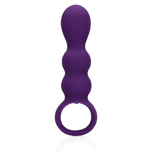 Teardrop Shaped Anal Vibrator - Clear Purple zdjęcie 1