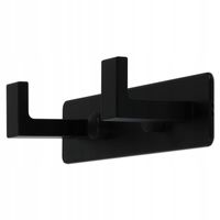 WIESZAK NA UBRANIA DO PRZEDPOKOJU 2 HACZYKI ŚCIENNY CZARNY LOFT