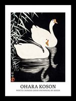 Plakat 13x18cm Design Geese, Koson Vintage do Salonu