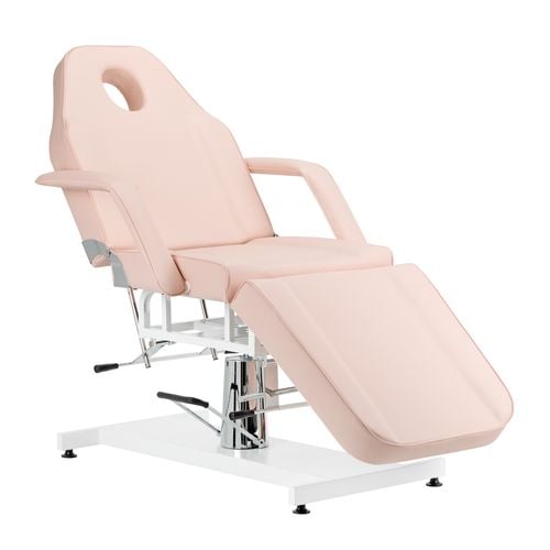 Fotel kosmetyczny hydrauliczny Basic 210 różowy na Arena.pl