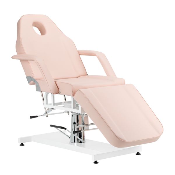Fotel kosmetyczny hydrauliczny Basic 210 różowy zdjęcie 2