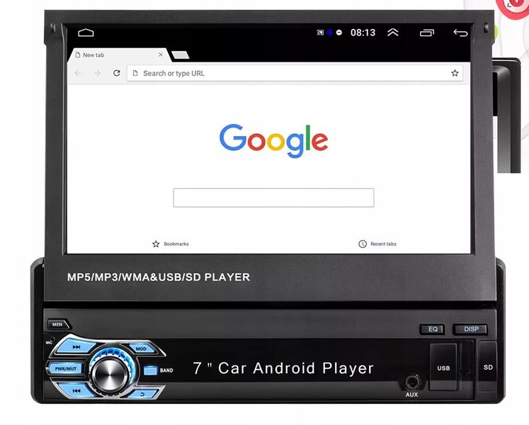 Radio samochodowe 1DIN MULTIMEDIALNE 7 cali ANDROID 12 BT kamera zdjęcie 10