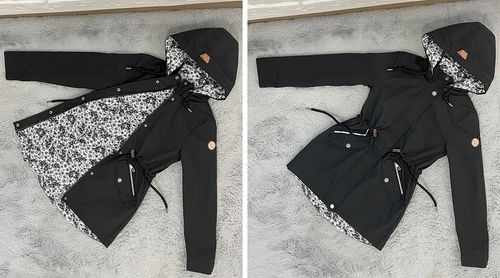 DWUSTRONNA PARKA kurtka Z KAPTUREM 3 KOLORY S na Arena.pl