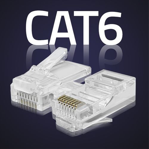 Qoltec Wtyk złącze modularne RJ45 CAT6 UTP Pozłacane styki 10 sztuk na Arena.pl