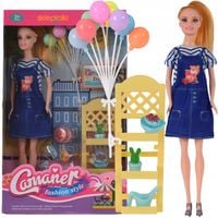 LALKA FLORYSTKA ZABAWKI DLA DZIECI DZIEWCZYNEK CHŁOPCÓW AKCESORIA ZESTAW