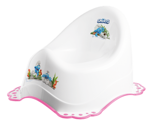 MALTEX Nocnik 2K Smerfy biały/różowy na Arena.pl