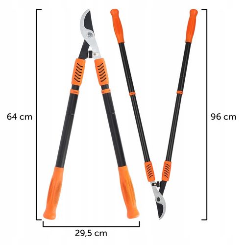 SEKATOR NOŻYCE OGRODOWY RĘCZNY DO GAŁĘZI KRZEWÓW TELESKOPOWY OSTRY SOLIDNY na Arena.pl