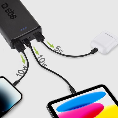 powerbank 20000 mah usb-a usb-c - czarny na Arena.pl