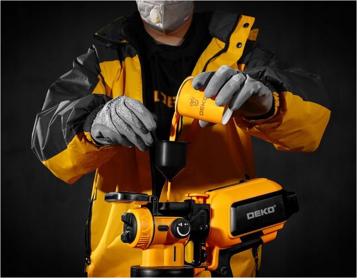 PISTOLET DO MALOWANIA ŚCIAN AGREGAT MALARSKI 3DYSZE 70 DIN ZESTAW XXL DEKO zdjęcie 3