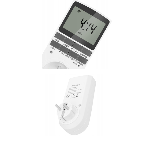 PROGRAMATOR CZASOWY TIMER WŁĄCZNIK WYŁĄCZNIK PRĄDU ENERGOOSZCZĘDNY CYFROWY zdjęcie 2