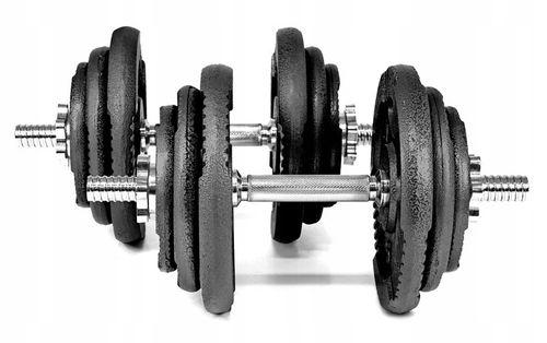 HANTLE ŻELIWNE regulowane 2x20KG SAPPHIRE zestaw HANTLI gryfy obciążenia na Arena.pl