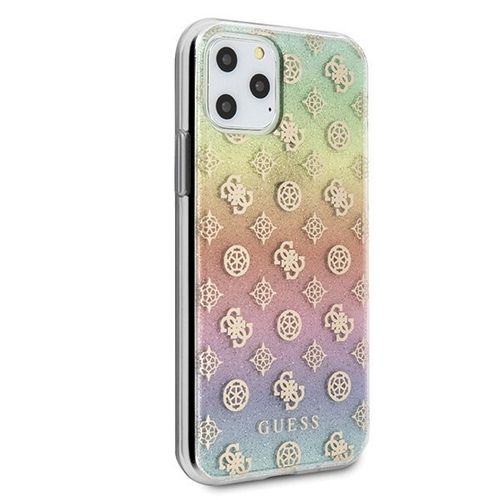 Guess GUHCN58PEOML iPhone 11 Pro multicolor hard case Iridescent 4G Peony na Arena.pl