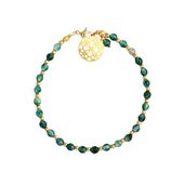 bransoletka na rękę stal chirurgiczna pozłacana 14k złotem bst1432