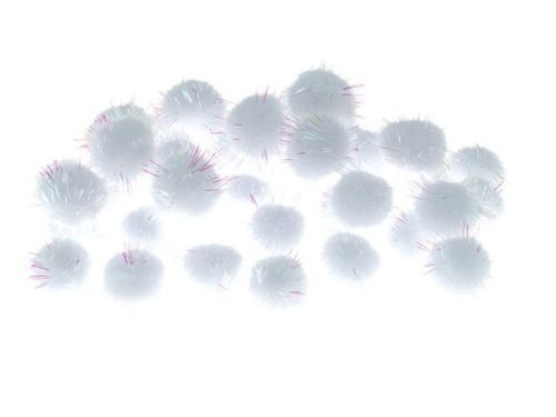POMPONY 20MM BREWIS POM27 BIAŁE na Arena.pl