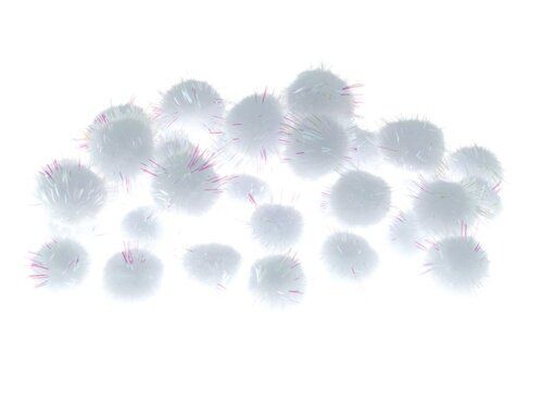 POMPONY 20MM BREWIS POM27 BIAŁE zdjęcie 2