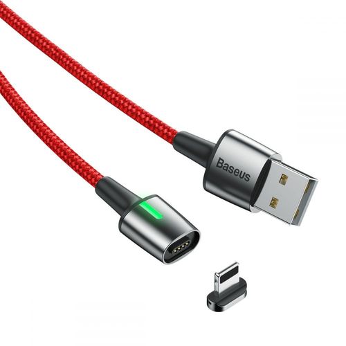 BASEUS LIGHTNING MAGNETIC CABLE 200CM RED na Arena.pl