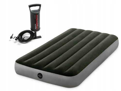 MATERAC WELUROWY DMUCHANY +POMPKA INTEX ŁÓŻKO 2 OS na Arena.pl