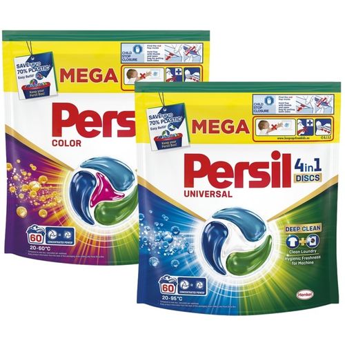 Persil Discs Color Regular Kapsułki do Prania 4w1 Mix 60 szt. x2 na Arena.pl