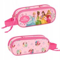 Piórnik Szkolny Podwójny Dla Dziewczynki Saszetka Różowy Disney Księżniczki