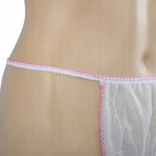 Stringi Jednorazowe Majtki Damskie Kosmetyczne Do Zabiegów Białe 100 szt. na Arena.pl