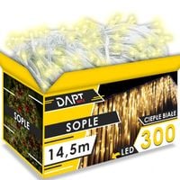 SOPLE LAMPKI CHOINKOWE 300 LED 14.5M ZEWNĘTRZNE ŚWIĄTECZNE ŚWIATEŁKA +FLASH