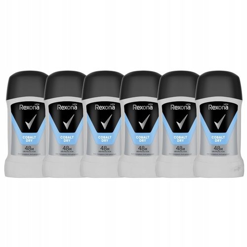 6 x Rexona MotionSense Antyperspirant w sztyfcie Cobalt Dry 50 ml na Arena.pl