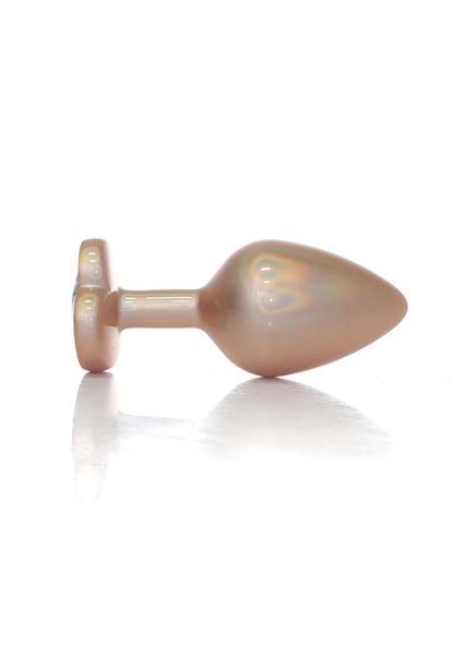 Plug-Jewellery Pearl Gold Heart PLUG- Clear M zdjęcie 2